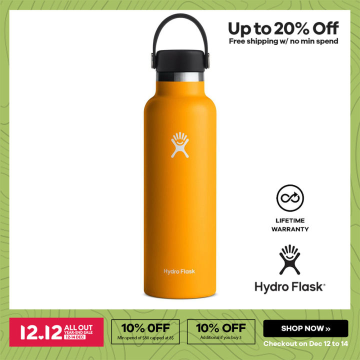 Hydro Flask Standard Mouth Water Bottle with Flex Cap Starfish