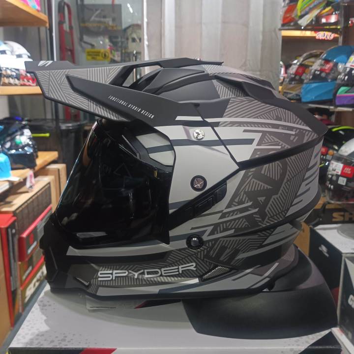 SPYDER HEX MOTORCYCLE HELMET MOTARD S4 | Lazada PH