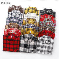 2022 Spring New Plaid Flannel Shirt Women Blouses And Tops Retro Cotton Lady Loose Outwear Chemisier Femme