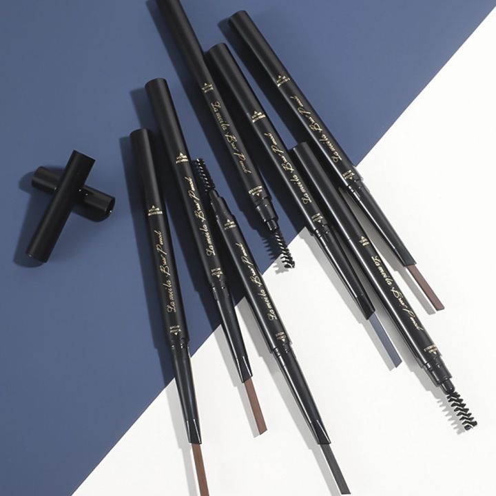 ส่งจากไทย-lameila-brow-pencil-ดินสอเขียนคิ้ว-2in1-พร้อมแปรงปัดคิ้ว-แบบหมุน-ปากกาเขียนคิ้ว-ที่เขียนคิ้ว-สีสวย-ติดทนนาน-คิ้วสวย