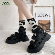JZZL Giày sandal đế dày đế dày kiểu La Mã dành cho nữ Nhật Bản phù hợp với