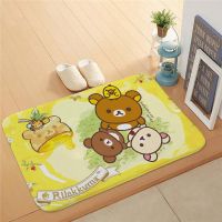 [Door Mat] พรมเช็ดเท้าลายการ์ตูน Rilakkuma กันลื่นสไตล์ฮาราจูกุสําหรับตกแต่งบ้านโรงแรมโรงแรม 40X60 ซม.