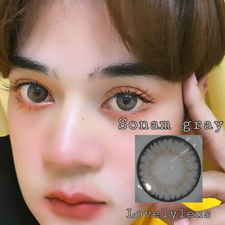 ขายดีที่1-มีค่าสายตา-lovelylens-คอนแทคเลนส์-ลาย-bream-big-sonam-gray-brown-บิ๊กอาย-สุดปัง-คอนแทคเลนส์-รายเดือน-มีอย-แถมตลับฟรี-เลนส์นิ่ม-สวยปังมาก