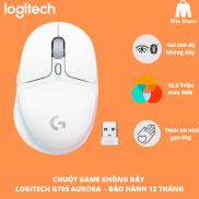 Chuột game không dây Logitech G705 Aurora - Bluetooth & LIGHTSPEED, RGB