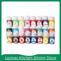 Loviver ผงสีย้อมผงสีไมก้าอีพอกซีเรซินสำหรับการทำสี DIY และการย้อมสบู่,สีอาบน้ำ,สี,สีย้อมแต่งหน้า,เล็บ,อายแชโดว์,งานฝีมือ