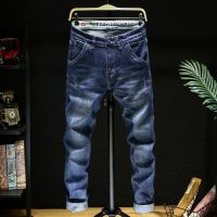 [COD] brand mens jeans Korean style fashion straight elastic soft wear-resistant non-pilling fabric slim trousers generation