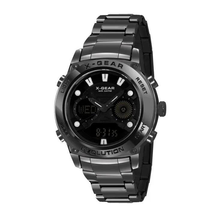 XGear Premium Qulity Stainless Steel Analog Digital Watches For Men
