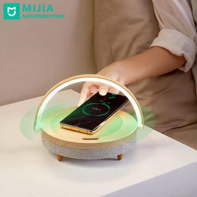 EZVALO Wireless Charging Desk Lamp Bluetooth Speaker Mobile Phone Holder Stand Multifunctional 4 In 1 With Type C For Hom dd