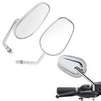 For Harley Touring Road King Road Glide Sportster 883 1200 Dyna Heritage Softail FXDB Chrome Motorcycle 8MM Rear View Mirrors Mirrors