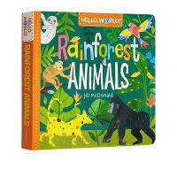 Hello World rainforest animals Hello science small world rainforest animals cardboard book childrens Science Encyclopedia picture book childrens stem enlightenment picture book early education cognition