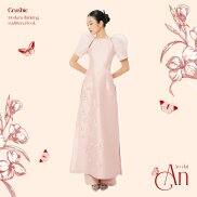Áo dài cách tân Crushie áo dài thiết kế chiết eo tay bồng đính họa tiết An