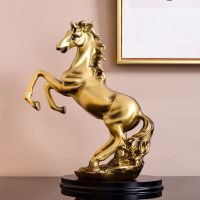 Nordic Lucky Horse Art Statue Sculpture Animal Steed Statue Resin Art 【AUG】