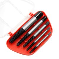 5Pcs Set Screw Extractor Center Drill Bits Guide Set Broken Pipe Extractor Broken Damaged Bolt Remover Removal Speed Easy Set