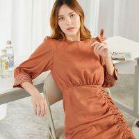 Parachuteshop - LAVA dress เดรสแขนห้าส่วน กระโปรงรูด