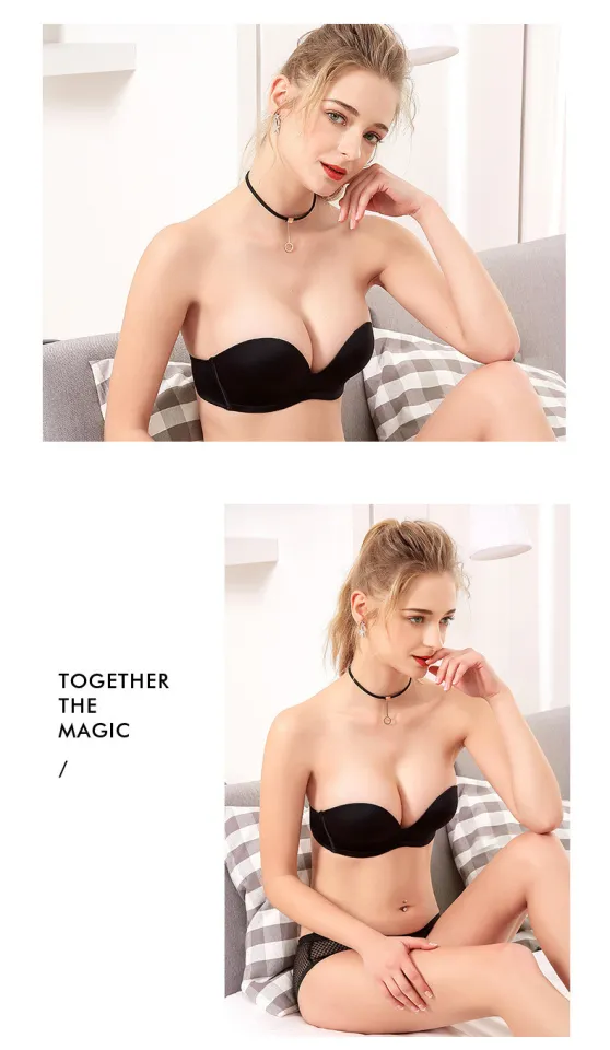 INTIMA Underwire Push Up Invisible Strapless Bra for Women