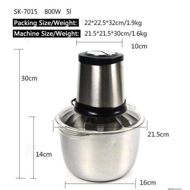 Meat grinder stainless steel Meat grinder 3 liter meat grinder heavy duty Sokany 800W Electric