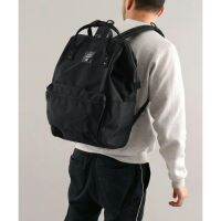 2023 Original┋✲ Japan alleno lotte version black backpack backpack large capacity all black men and women waterproof super computer bags