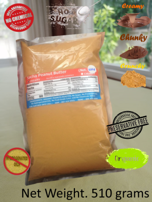 Sacha Peanut Butter (Creamy / Chunky / Crunchy) All Natural Organic (510 grams) - COD Free Shipping Nationwide ซาช่า-เนยถั่ว (ส่งฟรีทั่วประเทศ)™