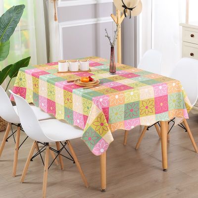 Table Cloth Waterproof Rectangular &amp; Square Garden Table Cover Stain Tablecloth Oilcloth Mantel Mesa Impermeable Nappe De Table