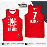 Ready Stock NBA 2022 All Star RED Durant Full Sublimation Basketball Jersey Short