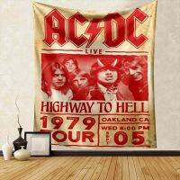 AC DC Rock and Roll Band Music Tapestry Best Birthday Gift for Boyfriend Bar Club Man Cave Home Background Wall Decoration Wall Stickers  Decals