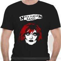 Nina Hagen unพอใจ Punk โลโก้เสื้อยืด1979 Punk streetwear เสื้อผู้ชาย