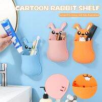 Cute Bunny Storage Rack No Drilling Phone Storage Holder For Home Bathroom Docks Stands