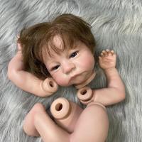 【YF】 20Inch Already Painted Reborn Doll Kit Levi Awake Hand-rooted Hair Unassembled Parts With Cloth Body Toy Figure lol