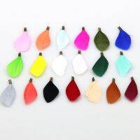 35mm 12pcs/LOT Natural Feather Tassel Multicolor Necklace Jewelry Making And Decoration Hairpin Key Ring Pendants