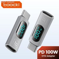 Fadads Toocki 100W จออะแดปเตอร์ USB ประเภท C หัวเปลี่ยนสายชาร์จสำหรับ Poco Oneplus