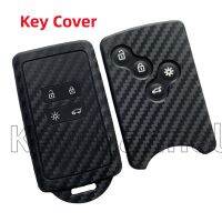 oyaweira 1pcs Car Key Cover Smart Remote Fob Silica gel Cover for Renualt Megane Fluence Kadjar Koleos Scenic 4 Button Keyless Card Bag