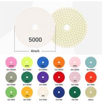 1PCS 4inch Diamond Polishing Pads For Wet/Dry Granite Concrete Marble Glass Stone Sanding Use Grinding Discs Set