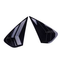 2Pcs Gloss Black Car Side Rear Left Right Window Louver Shutter Cover Trim Fit For Kia Forte 2022 2021 2020 2019