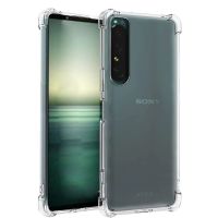 เสริมมุม TPU นุ่มกันกระแทกถุงลมนิรภัยเคสสำหรับ Sony ใส Xperia 1 5 10 V IV III II Xperia1 Xperia5 Xperia10 Pro-I