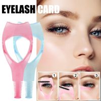 ✲ Mascara Applicator Guide Tool Eyelash Comb Handheld Eyelid Eyelash Mold Eye Shape 3-in-1 Faux Crystal Eyelash Brush Mascara