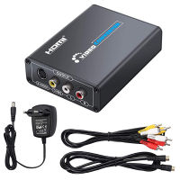 HDMI to AV S-Video CVBS Video Converter HDMI to SVIDEO S VIDEO Switcher Adaptor HD 3RCA PALNTSC Switch for PC Blue-Ray DVD