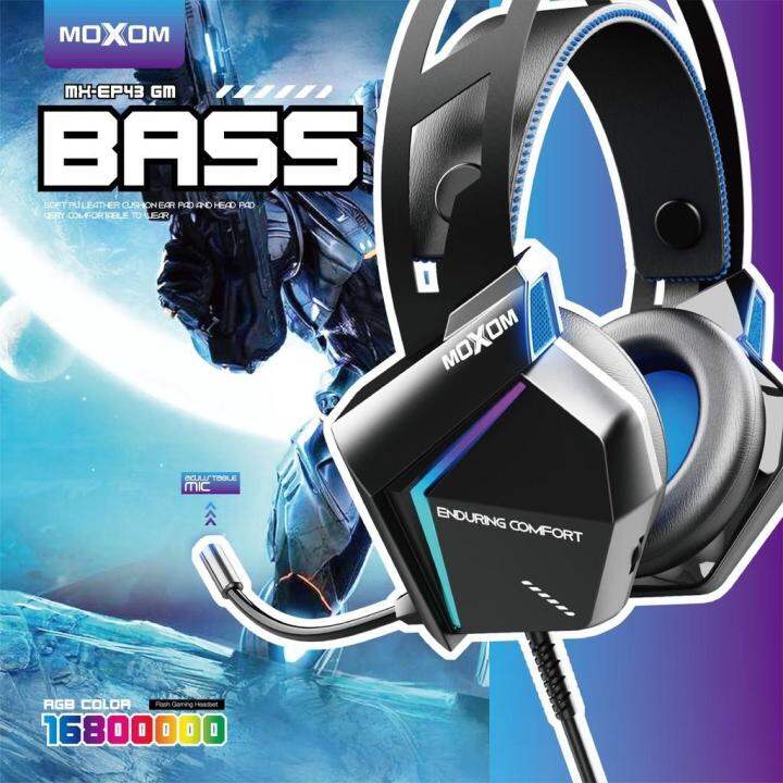 Moxom EP43 Stereo Bass Gaming Headphone Lazada