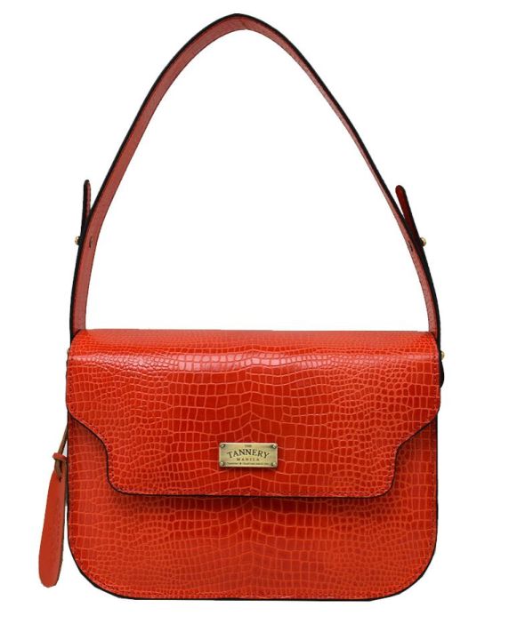 The Tannery Manila Paige Leather Shoulder Bag, Chilli Dillo | Lazada PH