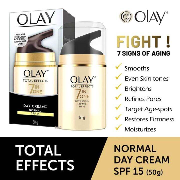 Olay Moisturizer Total Effects Day Cream Normal Spf 15 7 In 1 P G 50gr Lazada Ph 5356