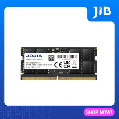 16GB (16GBx1) DDR5 4800MHz RAM NOTEBOOK (หน่วยความจำโน้ตบุ๊ค) ADATA (AD5S480016G-S)