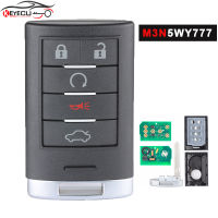 KEYECU M3N5WY7777A 315MHz Smart Remote Car Key Keyless Entry Fob Transmitter for 2008 2009 2010 2011 2012 2013 Cadillac CTS STS