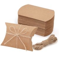 Pillow candy box kraft paper pillow box retro European style sugar box creative wedding candy box candy bag gift box