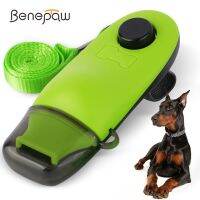 〖Love pets〗   Benepaw Dog Clicker Whistle 2 In 1 Dust Cover Training Pet Dog Recall For Bark Control Behavior Correction Outdoor Indoor