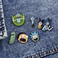 Adult Animated Badge Science Fiction Sitcom Cartoon Metal Brooch Hat Decoration Accessory Pin Jewelry