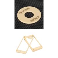 Rhythm Treble Switch Plate + Curved Pickups Frames Mounting Rings For LP Guitar Guitar Bass Accessories