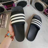Men Women Slippers Stripes Pool Slides Summer Men Type Couple Beach Large Size Sandals Shoes Home Zapatos Mujer Wholesale House Slippers