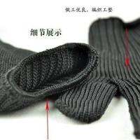 [Fast delivery] Special cut-resistant gloves black and white steel wire gloves wear-resistant thickened level 5 reinforced anti-cut scratch glass