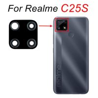 เลนส์กระจกกล้องถ่ายรูปหลังหลักสำหรับ C25y Realme C25-Y Rmx3265 Rmx3268 Rmx3269กระจกกล้องติดที่เปลี่ยนฝาครอบ Partsadhesive