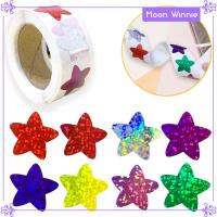 Moon 500x สติ๊กเกอร์รูปดาว2.5Cm สติกเกอร์กาวสำหรับห่อของขวัญงานฝีมือ Diy