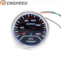 40-150c เครื่องวัดอุณหภูมิน้ำมันอัตโนมัติ Cnspeed 2 "52มม. 12V พร้อมเซ็นเซอร์น้ำมันรถยนต์จอแสดงผล Led สีขาวเลนส์เครื่องวัดอุณหภูมิควัน